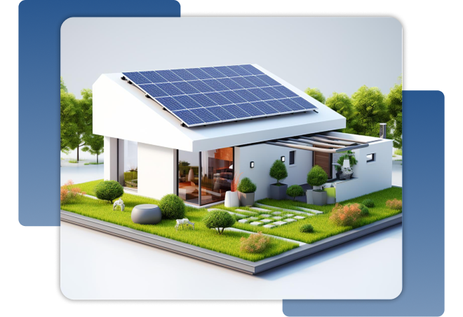 solar house illustration